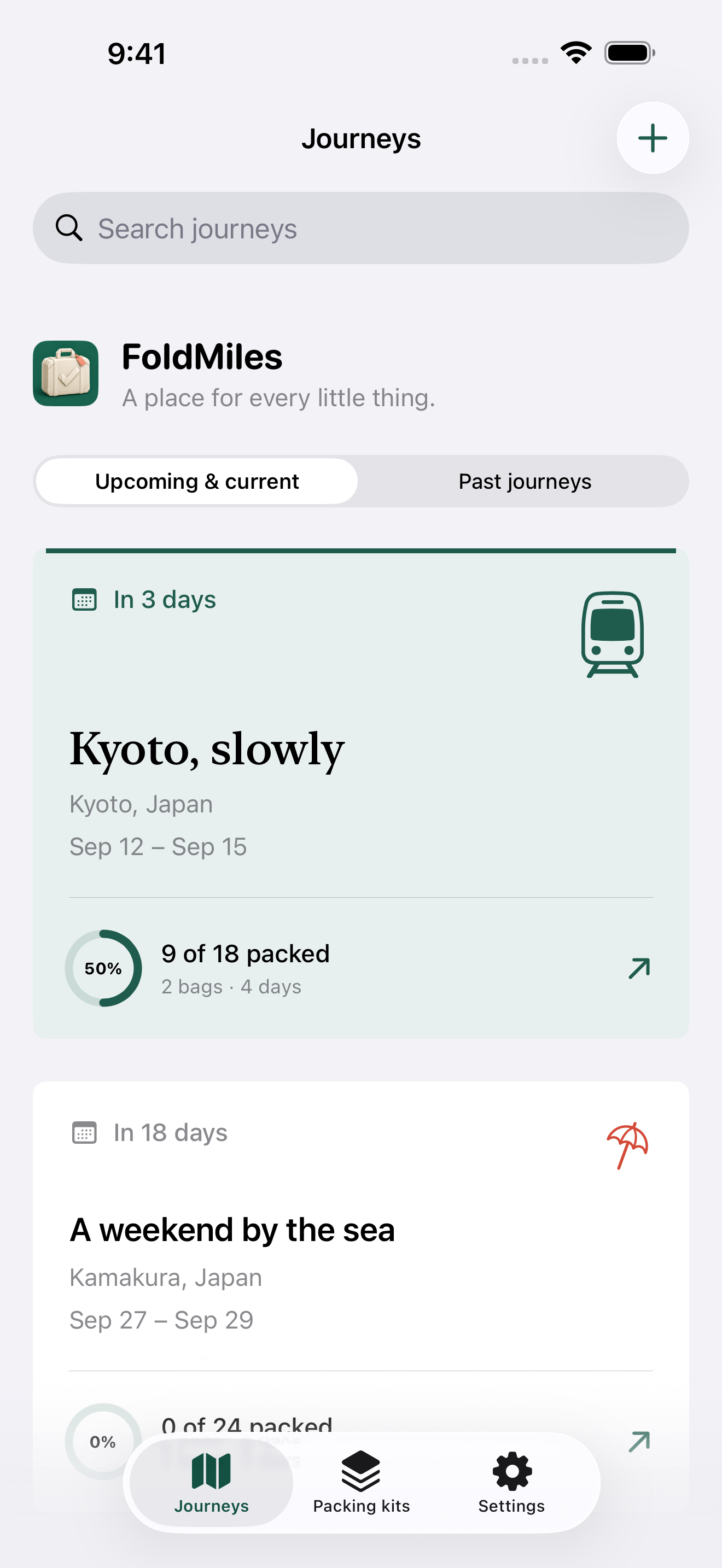Keep your journeys together